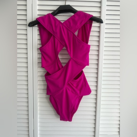 OYE SWIMWEAR CHIARA - fuchsia Sz Small NWOT - Picture 2 of 5